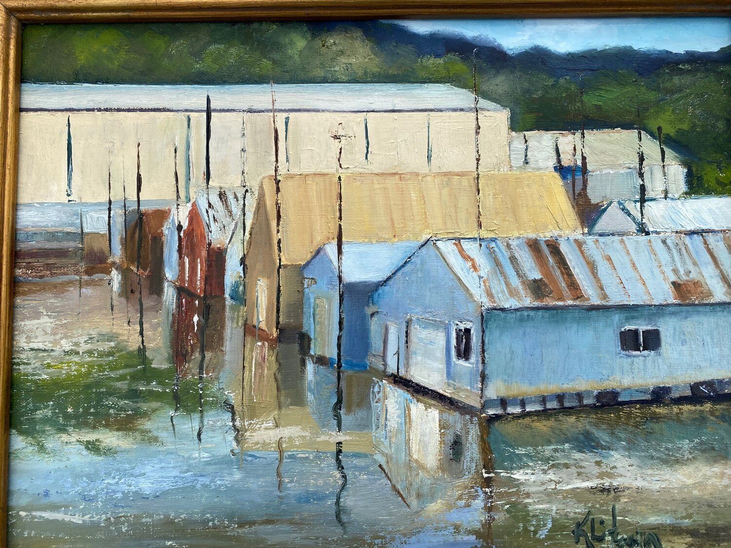 Red Wing outdoors painting by Kathy Litwin